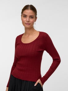 Vero Moda VMWILLOW Pullover -Syrah - 10331448
