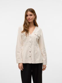 Vero Moda VMREGINA Denim jas -Ecru - 10331461