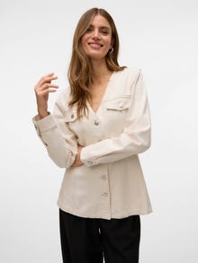 Vero Moda VMREGINA Jeansjacke -Ecru - 10331461