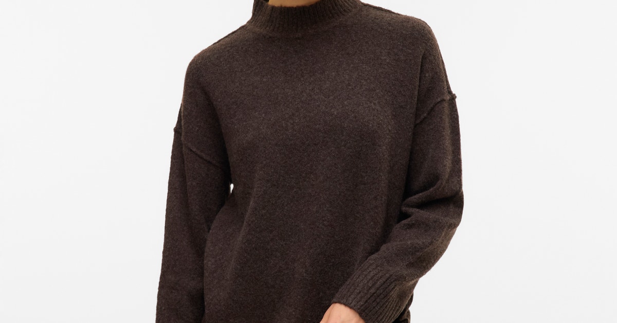 VMILSE Knitted pullover | Dark Brown | Vero Moda®
