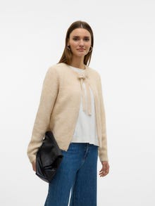 Vero Moda VMNOVAH Strikket cardigan -Oatmeal - 10331481