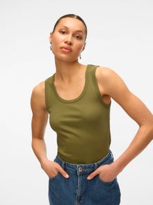 Vero Moda VMNILLA Hihattomat topit -Olivine - 10331486