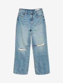 Vero Moda SNKAITLYN High rise Straight Fit Jeans -Medium Blue Denim - 10331489