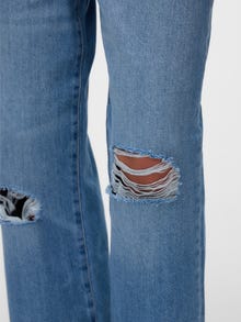 Vero Moda SNKAITLYN High rise Straight Fit Jeans -Medium Blue Denim - 10331489