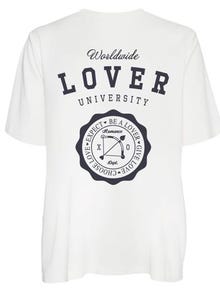 Vero Moda VMSENA T-Shirt -Snow White - 10331507