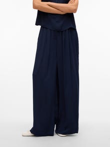 Vero Moda AWSHANNA Taille haute Pantalons -Dark Sapphire - 10331604