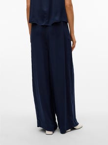 Vero Moda AWSHANNA Taille haute Pantalons -Dark Sapphire - 10331604