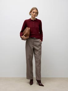 Vero Moda AWSIKITA Polo in maglia -Zinfandel - 10331614