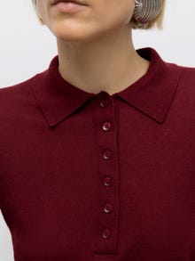 Vero Moda AWSIKITA Polo in maglia -Zinfandel - 10331614