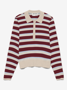 Vero Moda AWSIKITA Pletena polo majica -Birch - 10331614