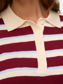 Vero Moda AWSIKITA Pletena polo majica -Birch - 10331614
