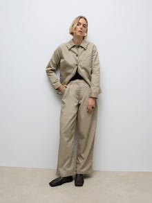 Vero Moda AWSOVINA Wysoka talia Spodnie -Tree House - 10331626