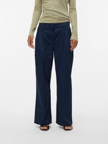 Vero Moda AWSOVINA Magas derék Nadrág -Dark Sapphire - 10331626