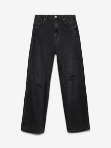 Vero Moda SNKAITLYN Vita alta Straight Fit Jeans -Black Denim - 10331633