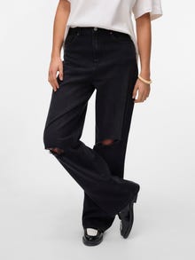 Vero Moda SNKAITLYN Vita alta Straight Fit Jeans -Black Denim - 10331633