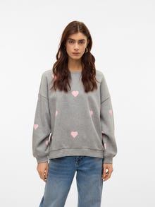 Vero Moda SNHOA Sweat-shirts -Light Grey Melange - 10331715