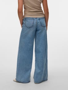 Vero Moda VMANNET Taille moyenne Wide Leg Fit Jeans -Light Blue Denim - 10331726