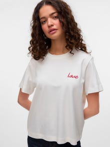 Vero Moda SNRED T-shirt -Snow White - 10331736