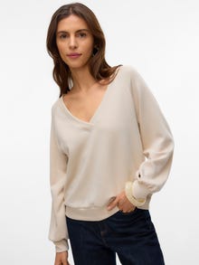 Vero Moda VMHALI Topit -Pumice Stone - 10331751