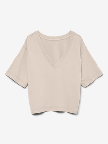 Vero Moda VMHALI Top -Pumice Stone - 10331776
