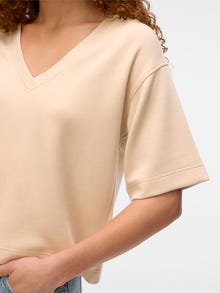 Vero Moda VMHALI Top -Pumice Stone - 10331776