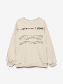Vero Moda SNIA Sweatshirt -Birch - 10331782