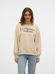Vero Moda SNIA Sweatshirt -Birch - 10331782