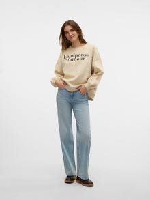 Vero Moda SNIA Sweatshirt -Birch - 10331782
