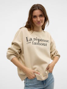 Vero Moda SNIA Sweatshirt -Birch - 10331782
