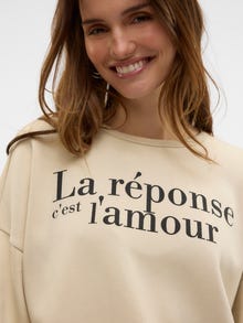 Vero Moda SNIA Sweatshirt -Birch - 10331782