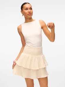 Vero Moda VMNATALI Høj talje Kort nederdel -Snow White - 10331784