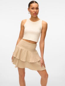 Vero Moda VMNATALI High waist Korte rok -Silver Lining - 10331784