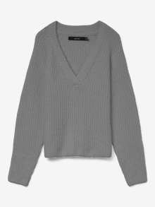 Vero Moda VMNOVAH Pullover -Medium Grey Melange - 10331804
