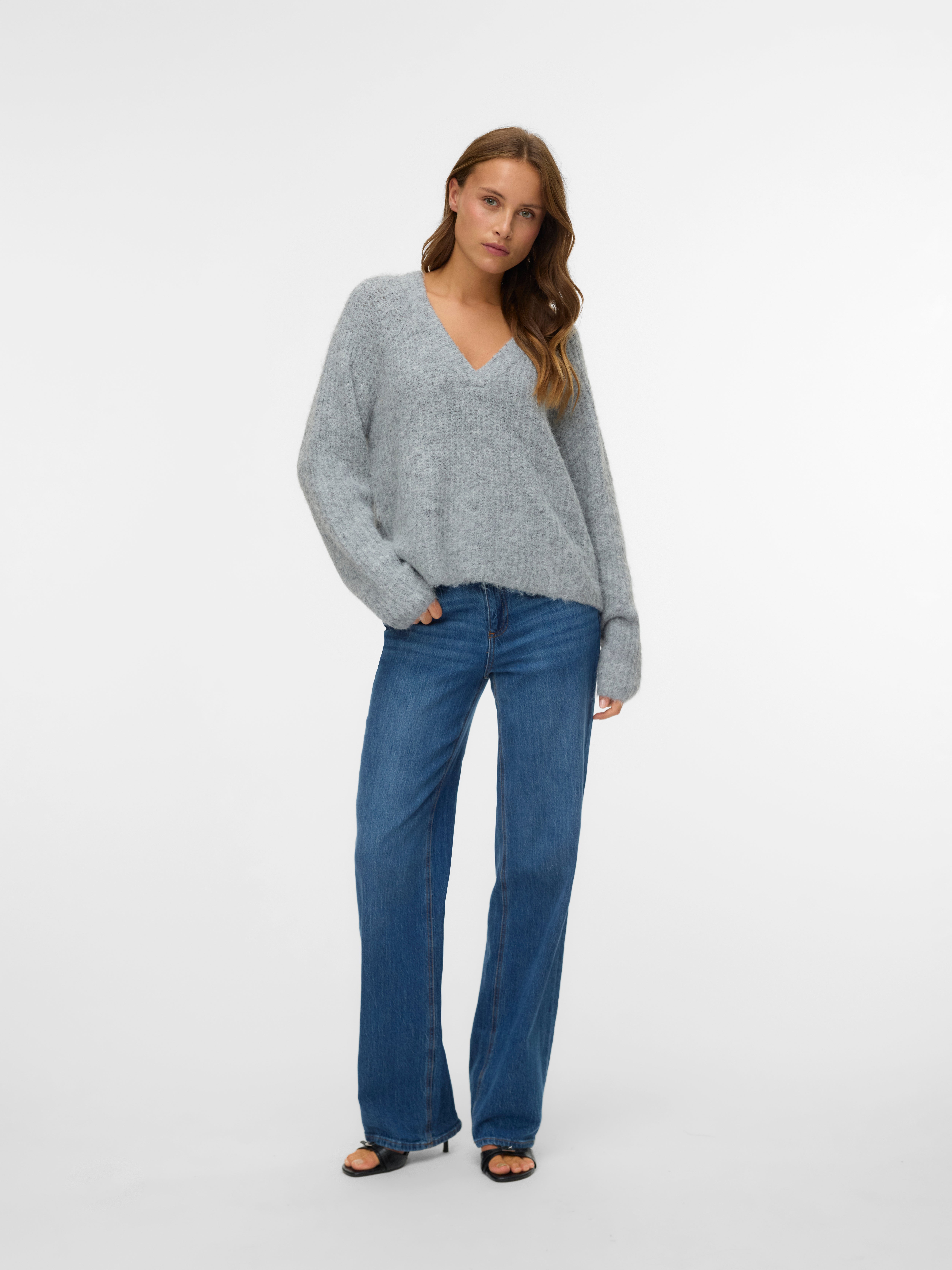 VMNOVAH Knitted pullover Medium Grey Vero Moda®