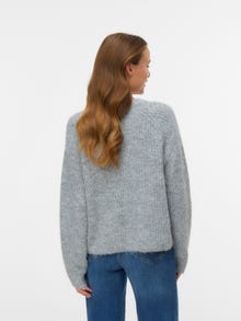 Vero Moda VMNOVAH Pulover -Medium Grey Melange - 10331804