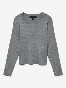 Vero Moda VMSILJE Pulóver -Medium Grey Melange - 10331852