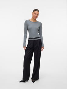 Vero Moda VMSILJE Pulóver -Medium Grey Melange - 10331852