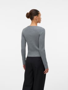 Vero Moda VMSILJE Pulóver -Medium Grey Melange - 10331852