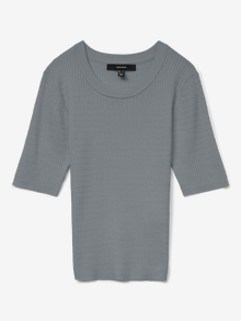 Vero Moda VMSILJE Pullover -Medium Grey Melange - 10331857