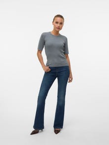 Vero Moda VMSILJE Pullover -Medium Grey Melange - 10331857