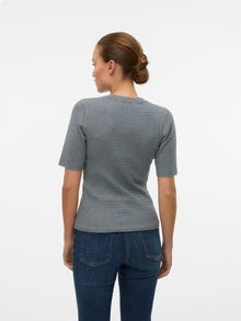 Vero Moda VMSILJE Pullover -Medium Grey Melange - 10331857
