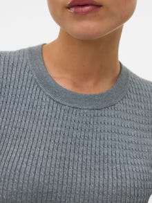 Vero Moda VMSILJE Pullover -Medium Grey Melange - 10331857