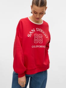 Vero Moda VMAGNES Sweatshirt -Ribbon Red - 10331876