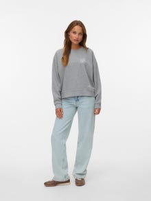 Vero Moda VMTRINA Sweatshirt -Light Grey Melange - 10331885