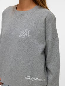 Vero Moda VMTRINA Sweatshirt -Light Grey Melange - 10331885