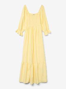 Vero Moda VMMARIELL Langes Kleid -Pale Banana - 10331962