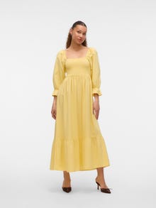 Vero Moda VMMARIELL Langes Kleid -Pale Banana - 10331962