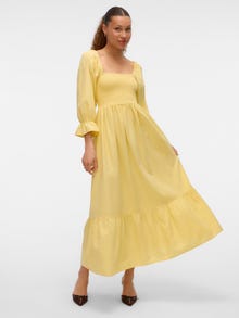 Vero Moda VMMARIELL Langes Kleid -Pale Banana - 10331962