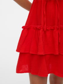 Vero Moda VMNATTI Pitkä mekko -Fiery Red - 10331963