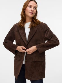 Vero Moda VMPERNILLE Suede Jacke -Chocolate Torte - 10331971